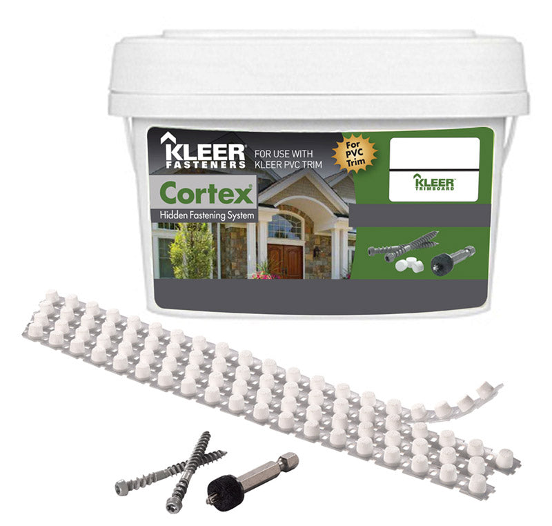 Kleer Cortex No. 7 acre X 2.75 in. L Hex Drive Hex Head Self Tapping Trim Screws with Plugs