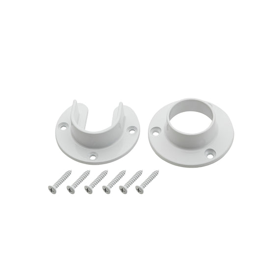 National Hardware 1.31 in. D Steel Closet Flange Set