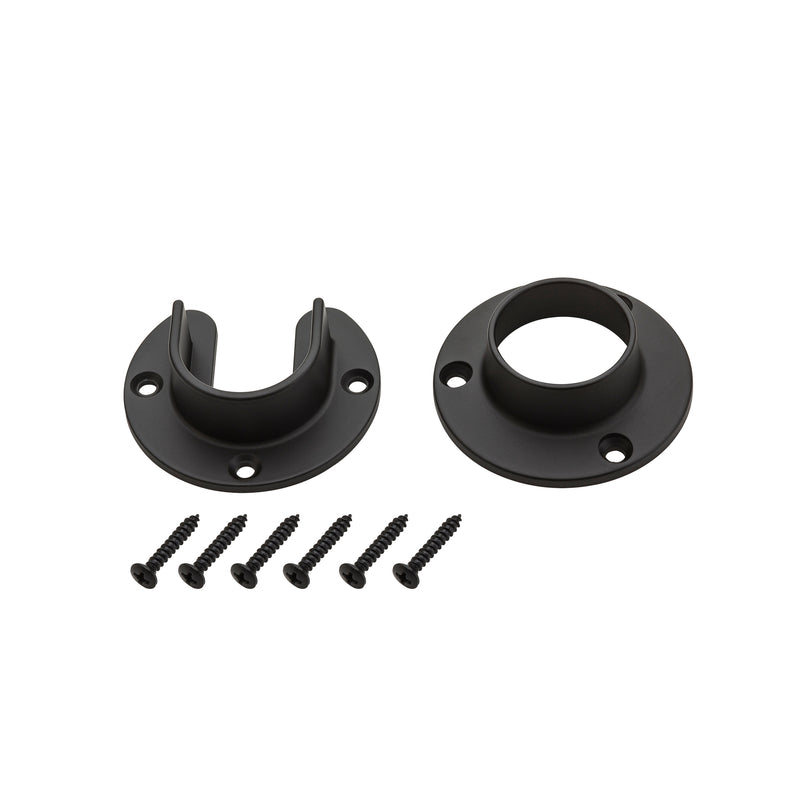 National Hardware 1.31 in. D Oil-Rubbed Bronze Steel Closet Flange Set