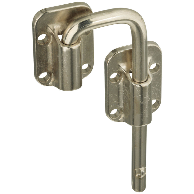 National Hardware Nickel Silver Steel Sliding Door Latch 1 pk
