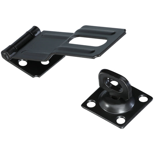 National Hardware Aluminum/Steel 4-1/2 in. L Swivel Staple Safety Hasp 1 pk