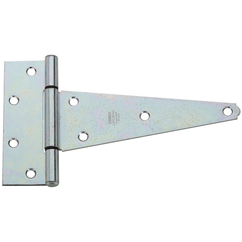 National Hardware 8 in. L Zinc-Plated Extra Heavy Duty T-Hinge 2 pk