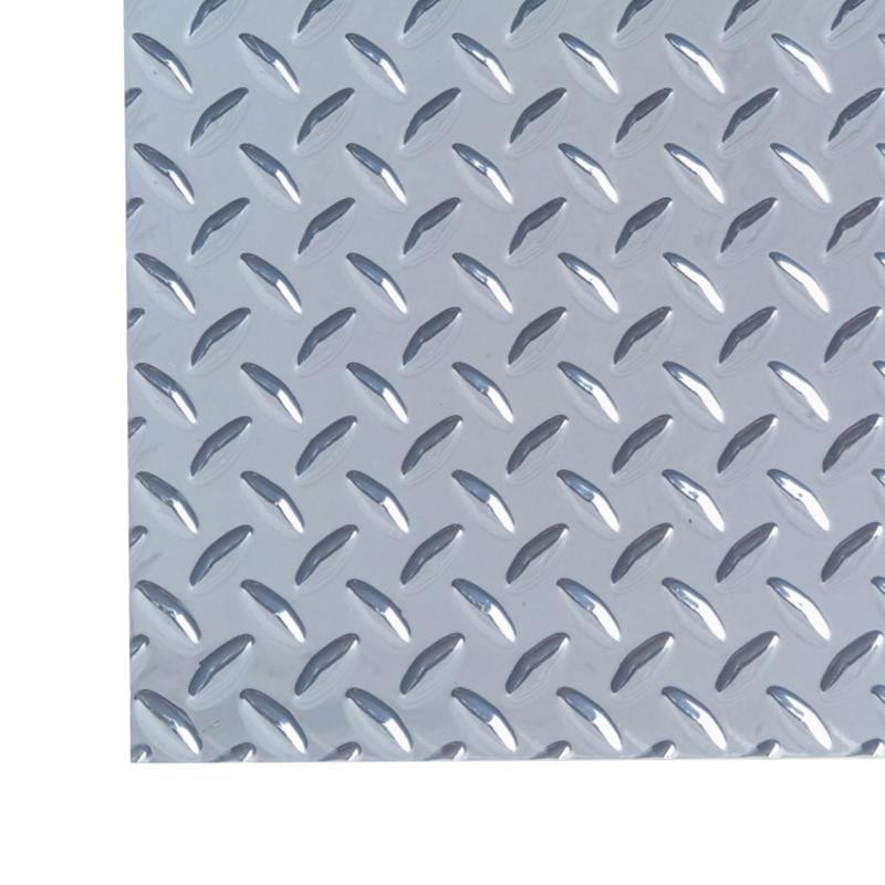 M-D BUILDING PRODUCTS 0.03 in. X 12 in. W X 24 in. L Silver Aluminum Diamond Tread Sheet Metal