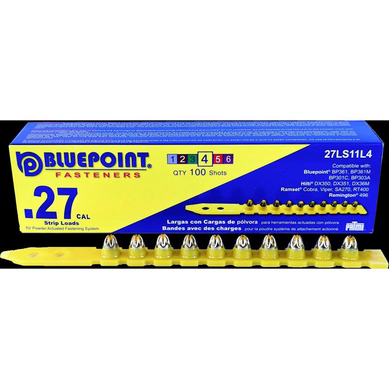 Blue Point 0.27 in. D X 7 in. L Plastic Strip Head Strip Loads 100 pk