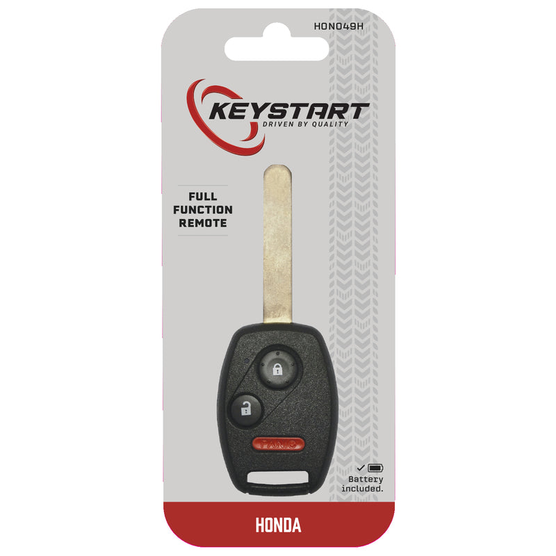 KeyStart HON049 Advanced Security Automotive Remote HD Key Sidewinder Blade Double For Honda