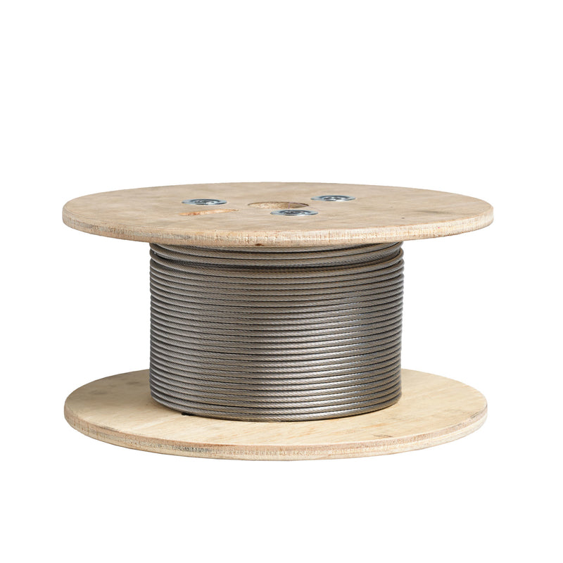 Deckorators 0 in. H X 1/8 in. W X 500 ft. L Stainless Steel Cable