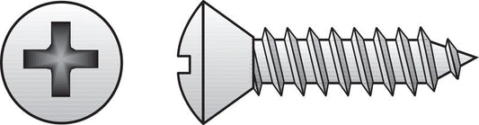 HILLMAN No. 6 Ga. X 5/8 in. L Phillips Flat Head Sheet Metal Screws 100 pk