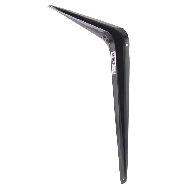 Hampton Black Steel Shelf Support 18 Ga. 12X14 in. L 100 lb