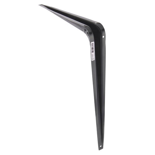 Hampton Black Steel Shelf Support 18 Ga. 12X14 in. L 100 lb