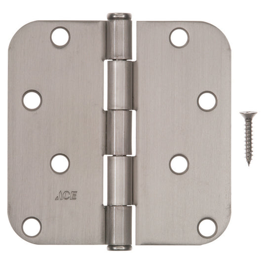 Ace 4 in. L Satin Nickel Residential Door Hinge 1 pk