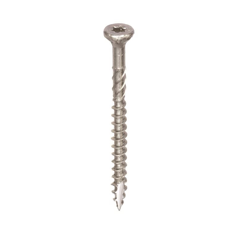 GRK Fasteners No. 10 in. X 2-1/2 in. L Star Flat Head W-Cut Multi-Purpose Screws