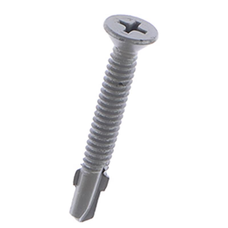Teks No. 10 in. X 1-7/16 in. L Phillips Flat Head Construction Screws