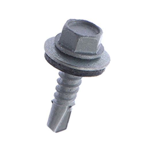 Teks No. 12 in. X 3/4 in. L Hex Drive Hex Washer Head Coarse Roofing Screws