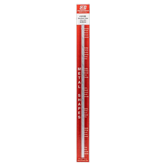 K&S 1/4 in. D X 1 ft. L Round Aluminum Tube