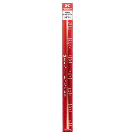 K&S 5/32 in. D X 12 in. L Round Brass Tube 1 pk