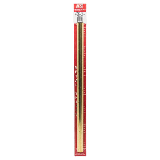 K&S 19/32 in. D X 12 in. L Round Brass Tube 1 pk