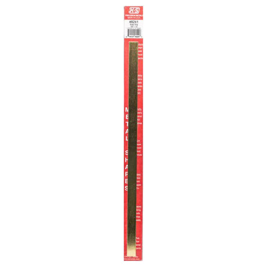 K&S 0.032 in. X 1/2 in. W X 12 in. L Mill Brass Metal Strip
