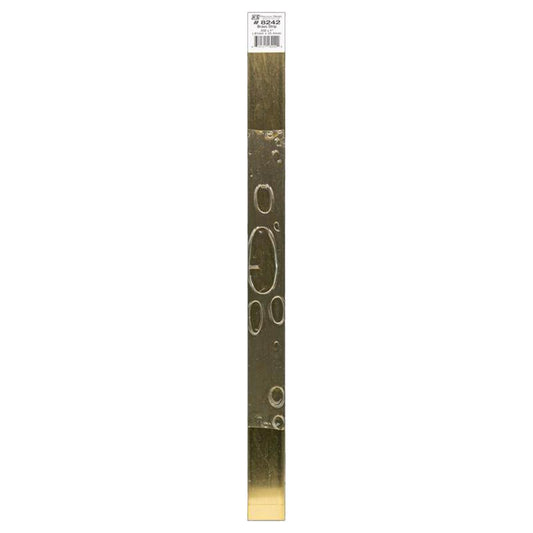 K&S 0.032 in. X 1 in. W X 12 in. L Mill Brass Metal Strip