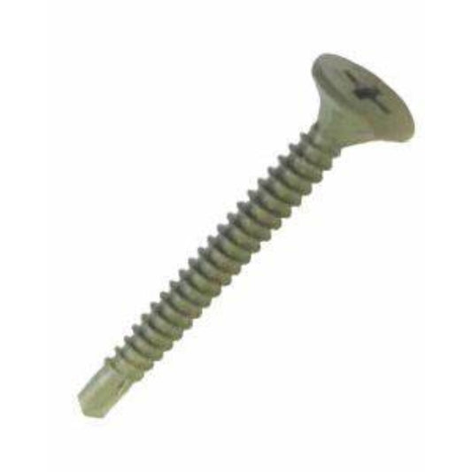 Grip-Rite No. 8 wire X 1-5/8 in. L Phillips Wafer Head Fine Cement Board Screws