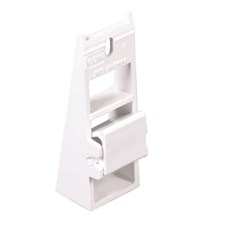 Amerimax 11 in. H X 8 in. W X 7 in. L White Vinyl Fascia Fixer