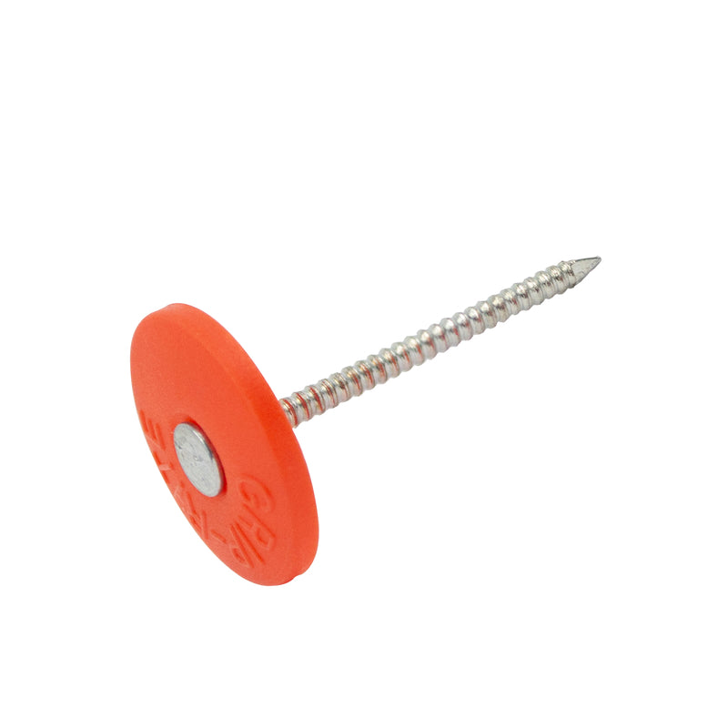 Grip-Rite No. 11 2-1/2 in. Cap Bright Plastic/Steel Nail Full Round Head 1 lb