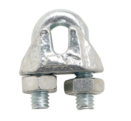Campbell Electrogalvanized Malleable Iron Wire Rope Clip 1/16 in. L