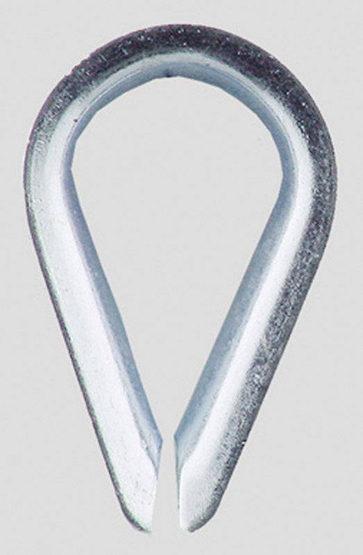 Campbell Electro-Galvanized Zinc 1/8 in. D Wire Rope Thimble 1-3/4 in. L