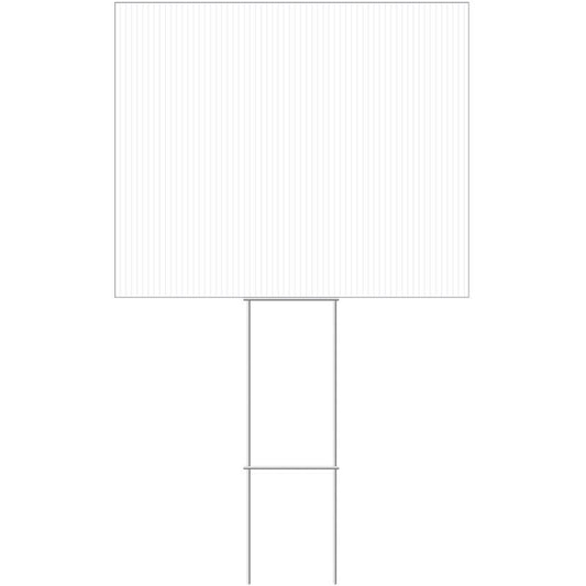 HILLMAN English White Blank Sign 20 in. H X 24 in. W