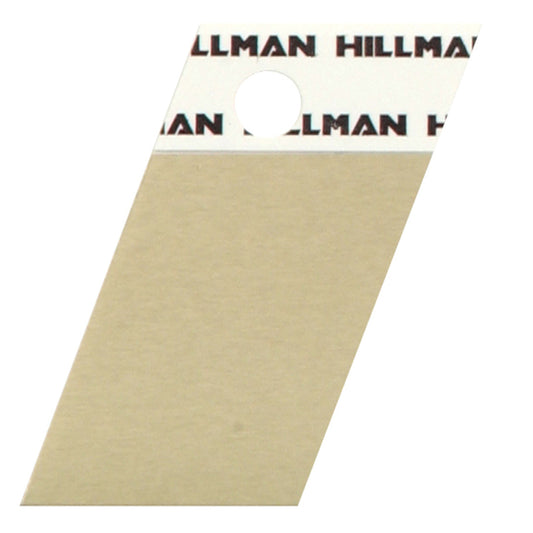 HILLMAN 1.5 in. Reflective Gold Aluminum Self-Adhesive Full Spacer Blank 1 pc