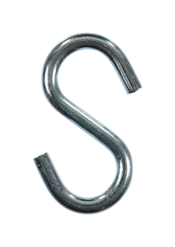Ace Small Zinc-Plated Silver Steel 3-1/4 in. L S-Hook 240 lb 2 pk