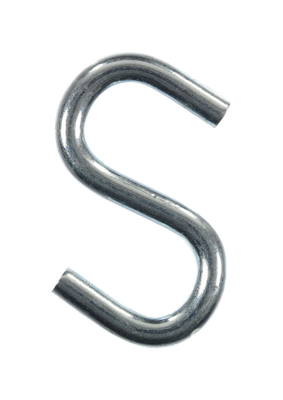 Ace Small Zinc-Plated Silver Steel 1.5 in. L S-Hook 80 lb 4 pk