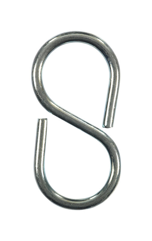 Ace Small Zinc-Plated Silver Steel 2-1/8 in. L Closed S-Hook 25 lb 3 pk