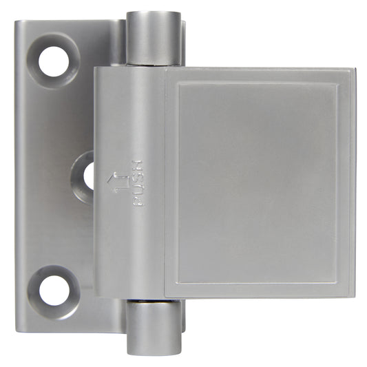 Brinks Zinc Satin Chrome Silver Door Stop Mounts to base trim 2.75 in.