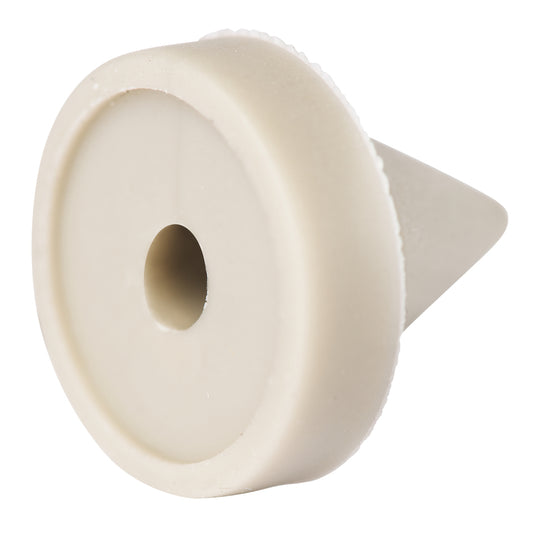 Brinks Plastic Off White Door Bumper Mounts to base trim 1/2 in.