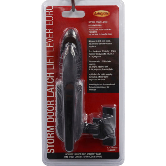 Larson Euro Zinc-Plated Black Zinc Lift Lever Latch 1 pk