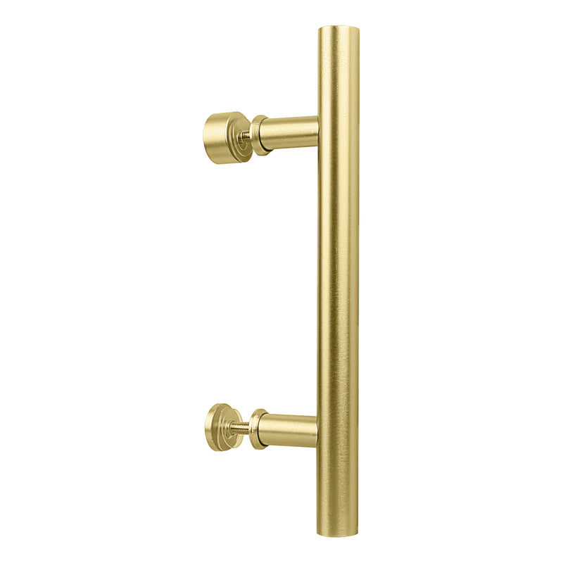 National Hardware Madison 31/32 in. D X 12 in. L Brushed Gold Steel Pull Handle 1 pc
