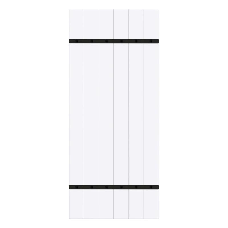 Renin 36 in. L Matte White Wood Barn Door Hanger Kit 1 pc