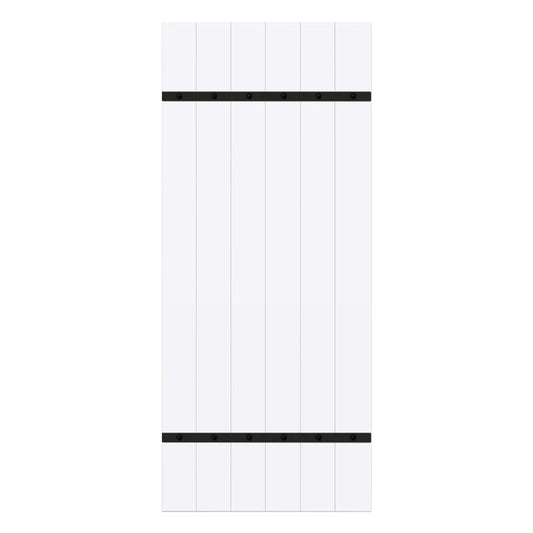 Renin 36 in. L Matte White Wood Barn Door Hanger Kit 1 pc