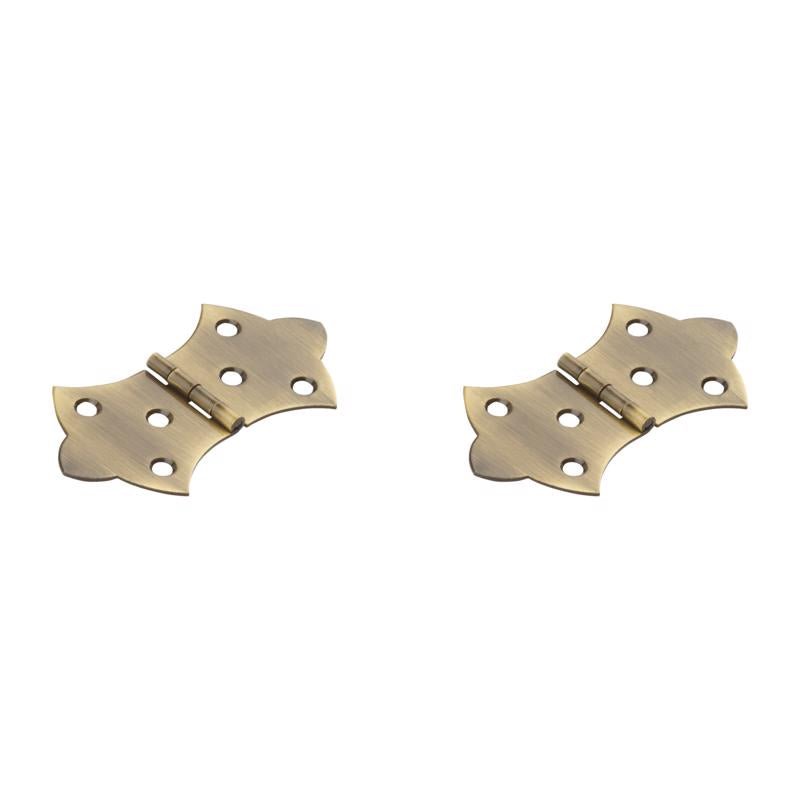 National Hardware 3.06 in. L Antique Brass Brass Butterfly Hinge 1 pk