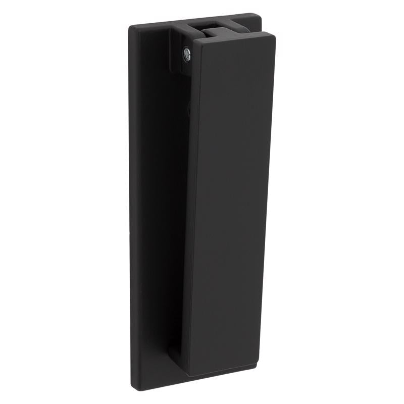 National Hardware Reed 4.75 in. L Matte Black Brass Door Knocker