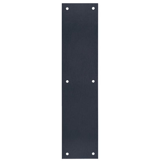 Tell 15 in. L Matte Black Stainless Steel Push Plate 1 pc