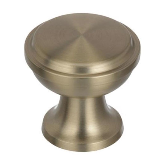 Amerock Westerly Round Cabinet Knob 1-3/16 in. D 1-3/16 in. Golden Champagne 1 pk