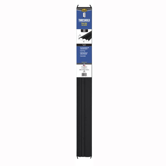 M-D BUILDING PRODUCTS 0.75 in. H X 3.75 in. W X 36 in. L Aluminum/Vinyl Deluxe Low Threshold Black