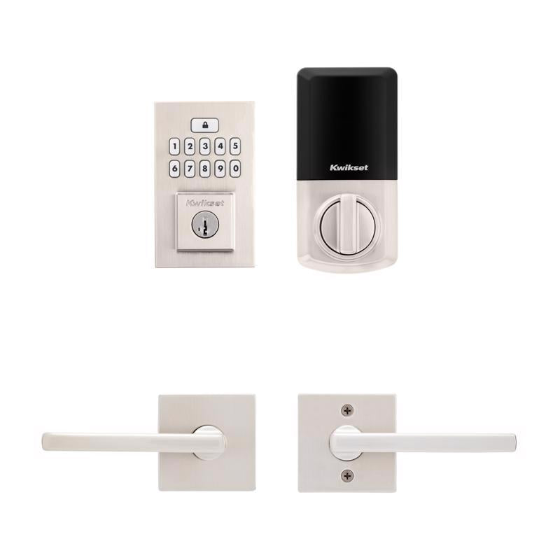 Kwikset SmartCode Satin Nickel Metal Electronic Touch Pad Deadbolt