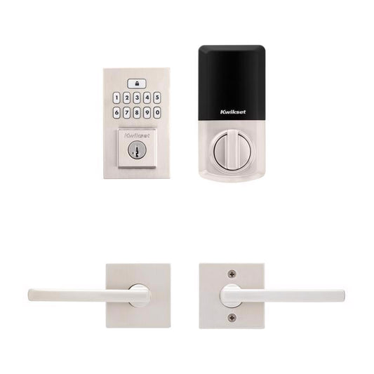 Kwikset SmartCode Satin Nickel Metal Electronic Touch Pad Deadbolt