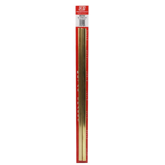 K&S .350 in. W X 12 in. L Oval Brass Tube 1 pk
