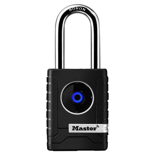 Master Lock 5-5/16 in. H X 1-1/16 in. W X 2-7/32 in. L Metal Single Locking Bluetooth Padlock