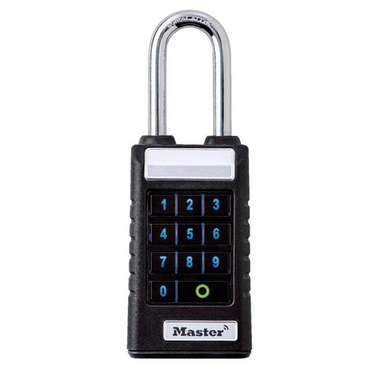 Master Lock 6.47 in. H X 1.71 in. W X 2.43  L Metal Single Locking Bluetooth Padlock
