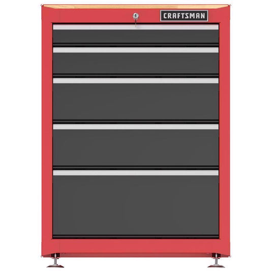 Craftsman 36 in. H X 27 in. W X 18 in. D Black/Red Steel Cabinet