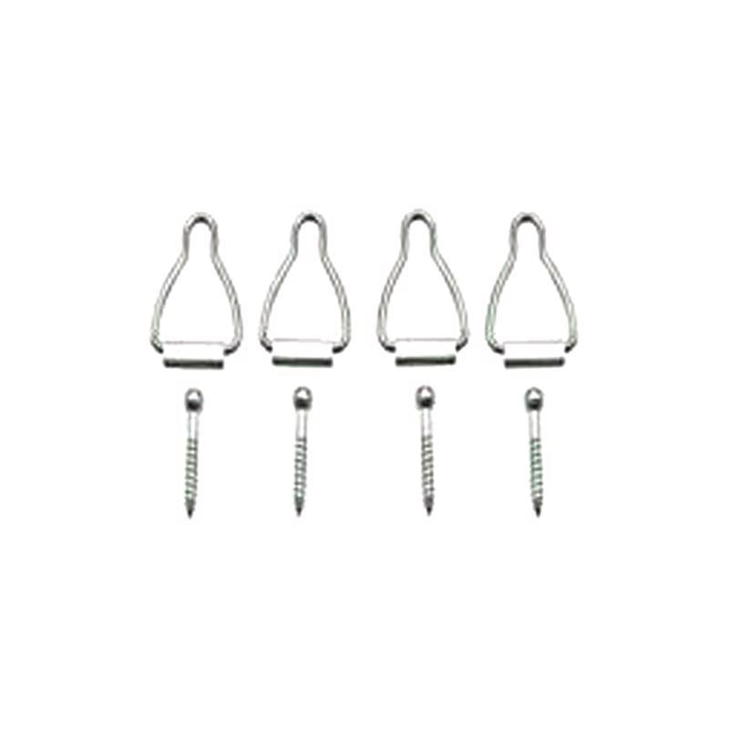 Ace Silver Aluminum Spline Channel Bail Latch 4 pk